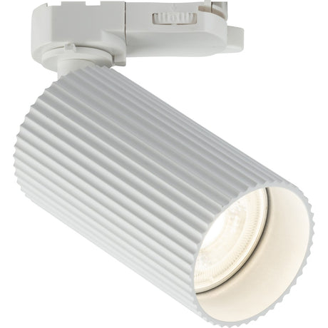 LYNX 3 Circuit Track IP20 GU10 Single Textured Spotlight - Matt White