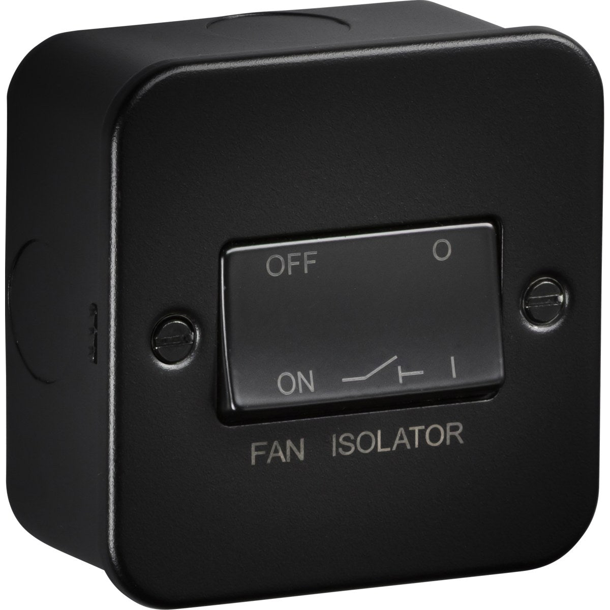 10A Fan Isolator Switch - Metalclad Textured Black