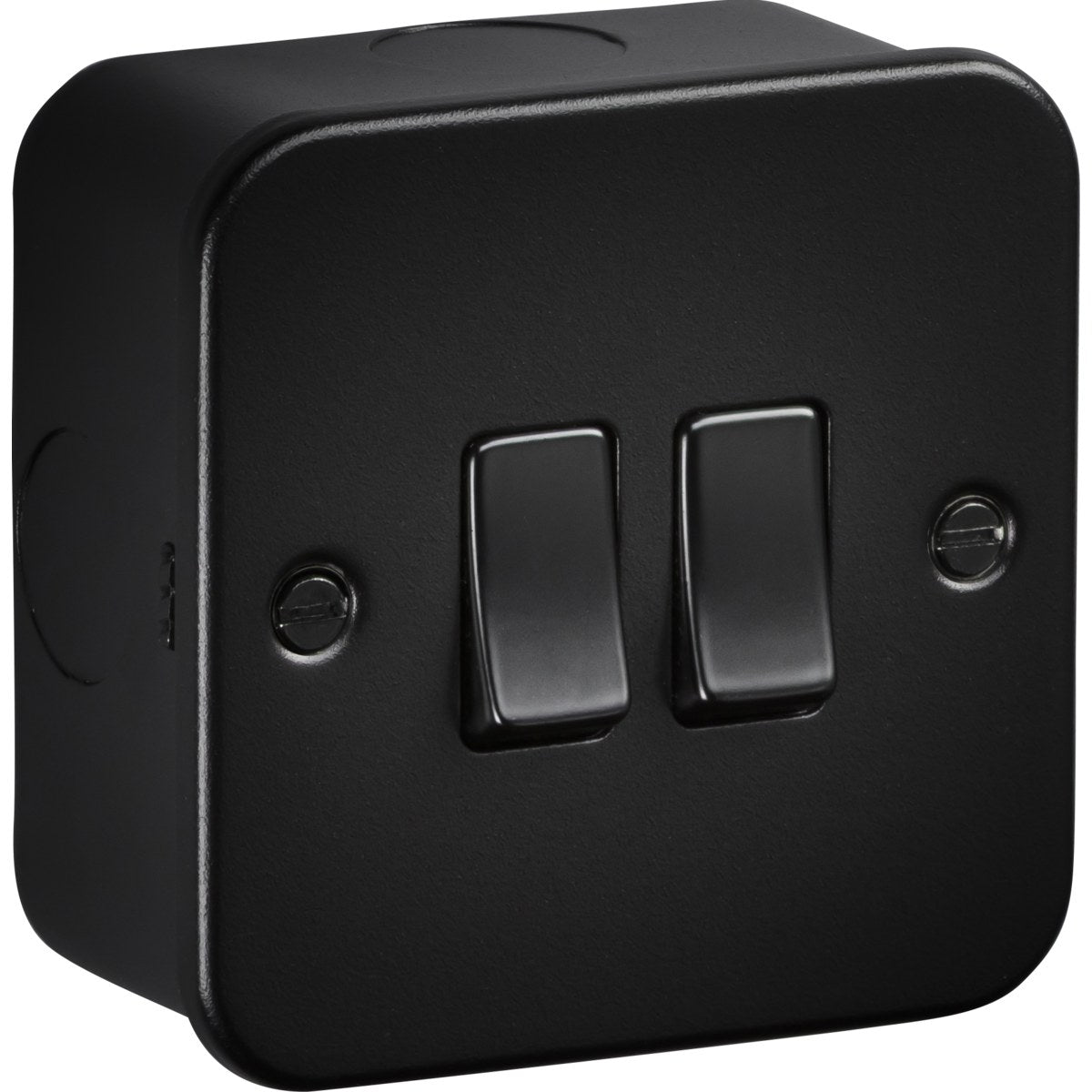 10AX 2G 2-way Switch - Metalclad Textured Black