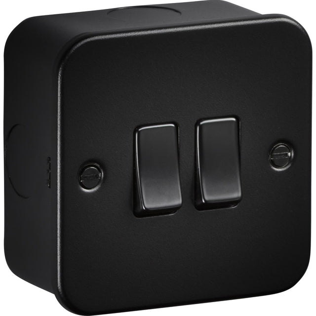10AX 2G 2-way Switch - Metalclad Textured Black