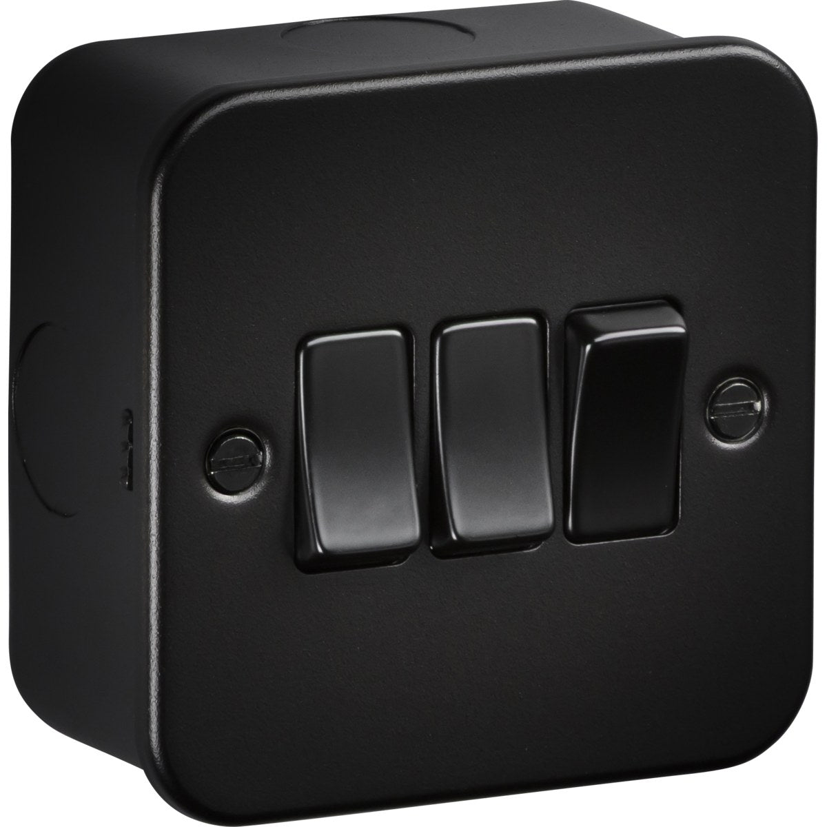 10AX 3G 2-way Switch - Metalclad Textured Black