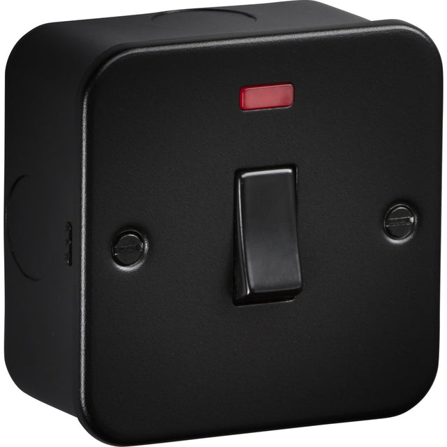 45A 1G DP Switched with Neon - Metalclad Textured Black