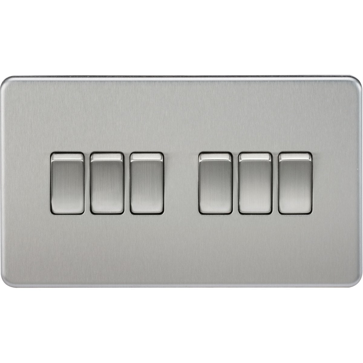 10AX 6G 2-way Switch - Brushed Chrome