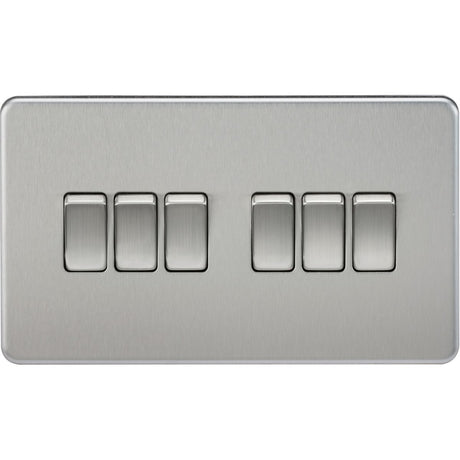 10AX 6G 2-way Switch - Brushed Chrome