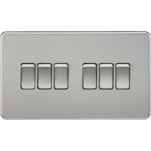 10AX 6G 2-way Switch - Brushed Chrome