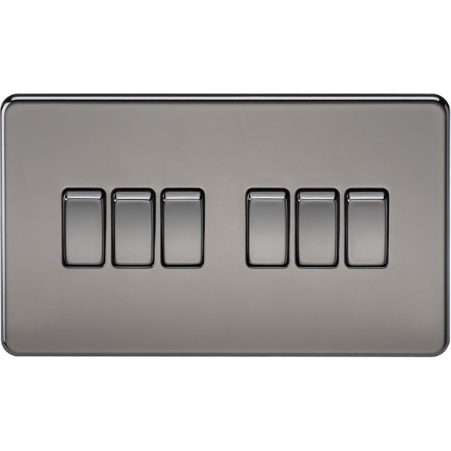 10AX 6G 2-way Switch - Black Nickel