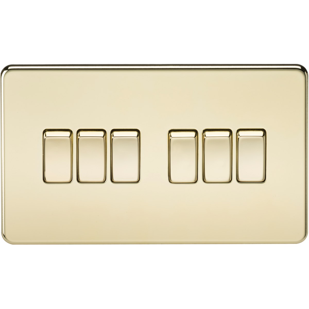 10AX 6G 2-way Switch - Polished Brass