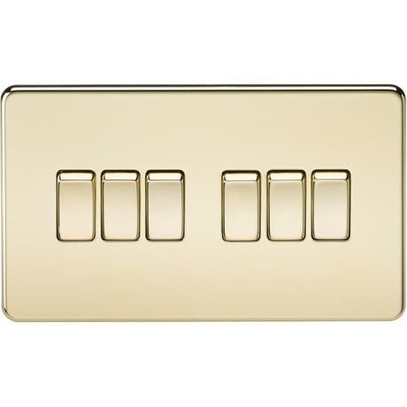 10AX 6G 2-way Switch - Polished Brass