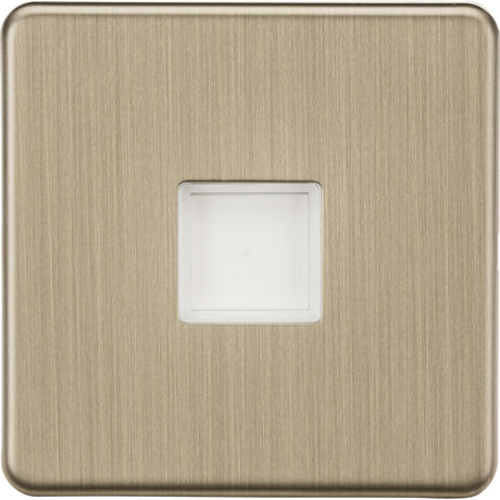 Screwless 230V LED Plinth Light - Antique Brass