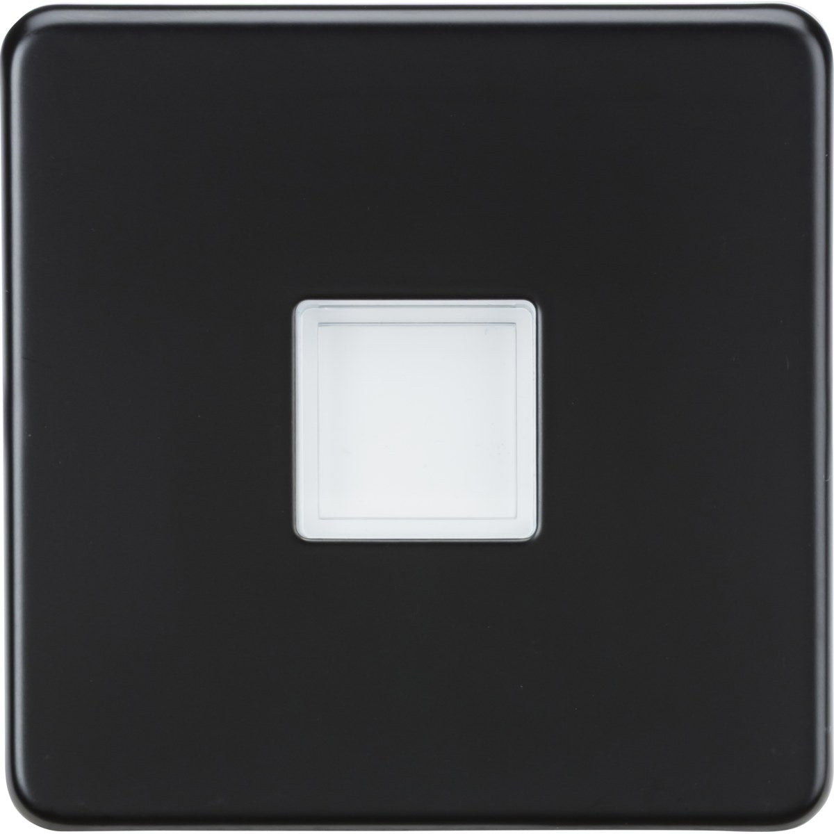 Screwless 230V LED Plinth Light - Matt Black