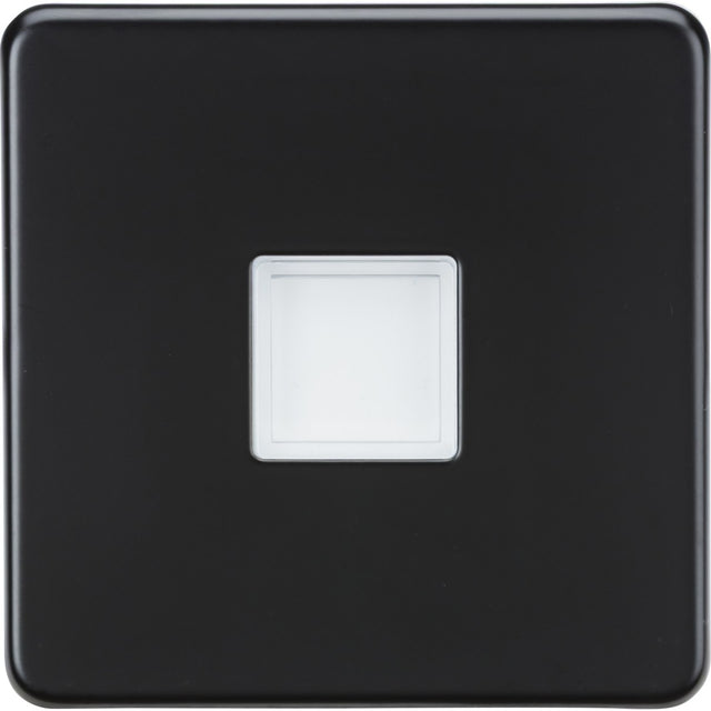 Screwless 230V LED Plinth Light - Matt Black