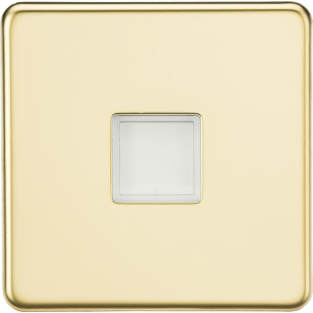 Screwless 230V LED Plinth Light - Polished Brass