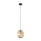 Prolbane Wooden Pendant Light 21cm - Black