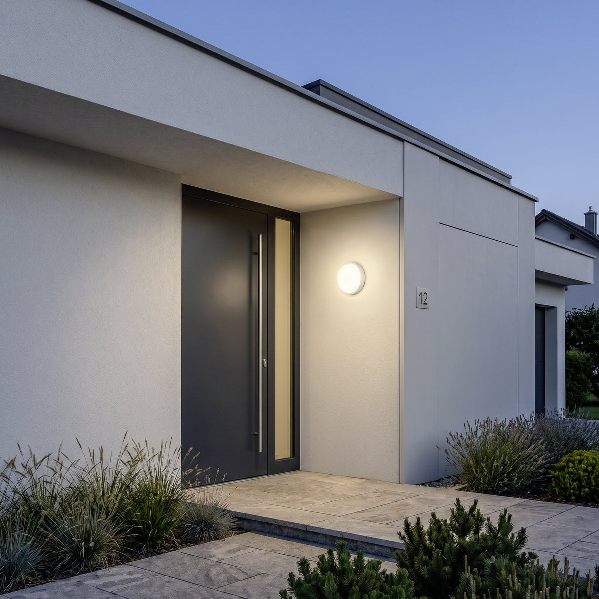Promarne LED Outdoor Wall Light 17cm - White