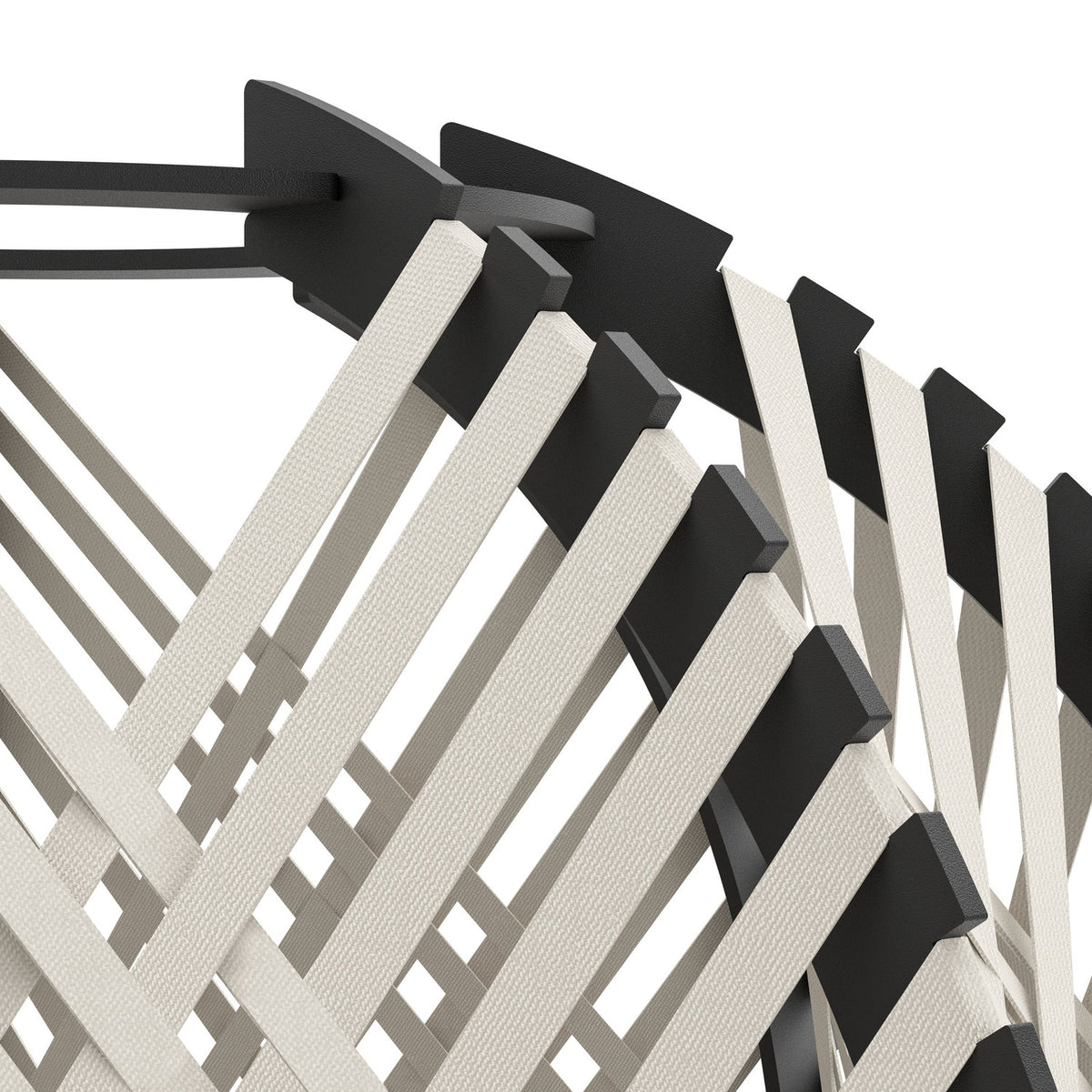 Prosena Floor Lamp - Black, Wood & White