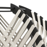 Prosena Floor Lamp - Black, Wood & White