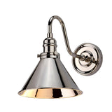 Provence 1 Light Wall Light - Polished Nickel