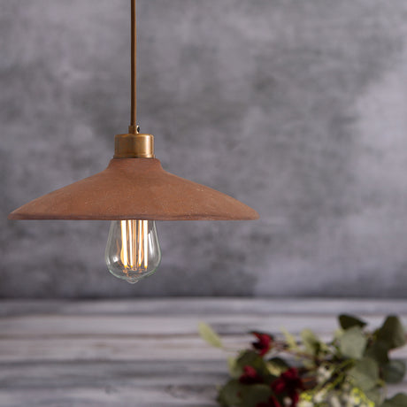 Pyrus Ceramic Pendant Light - Red Iron