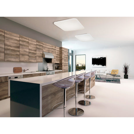 Quatro II LED Flush Ceiling Light 3000K 60W - White