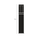Quoin Stainless Steel Outdoor Bollard Light - 75cm