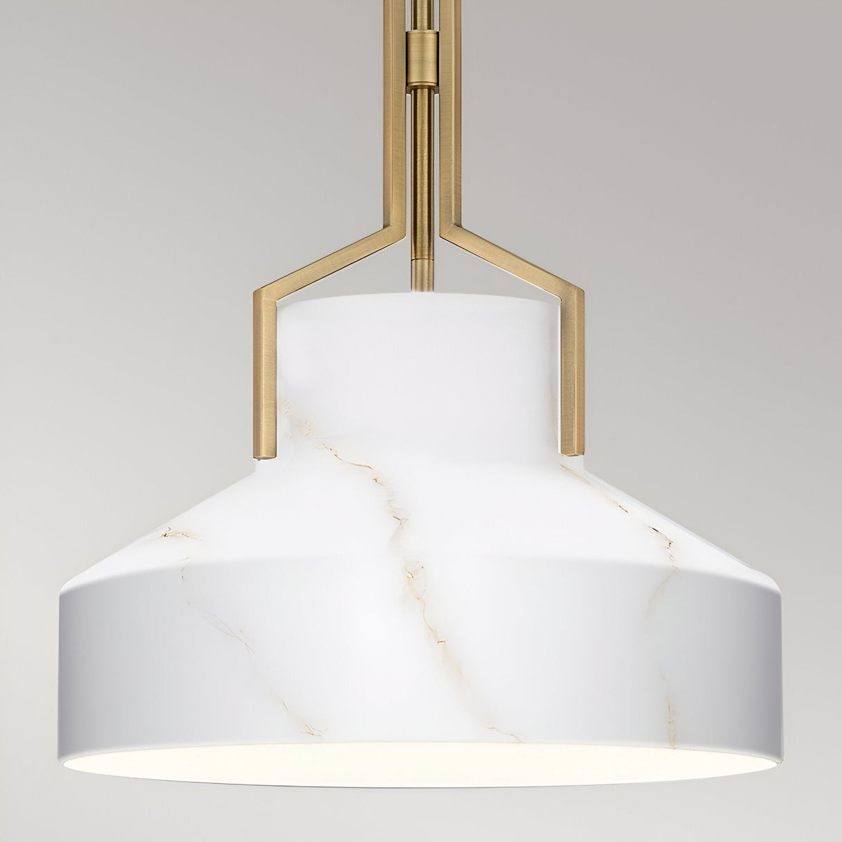 Brecken 2 Light Glass Pendant - Old Bronze And Cased Opal Glass Shade