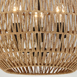 Casablanca 3 Light Pendant - Light Brown