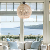 Casablanca 3 Light Pendant - Light Brown