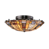 Inglenook 2 Light Flush- Vintage Bronze