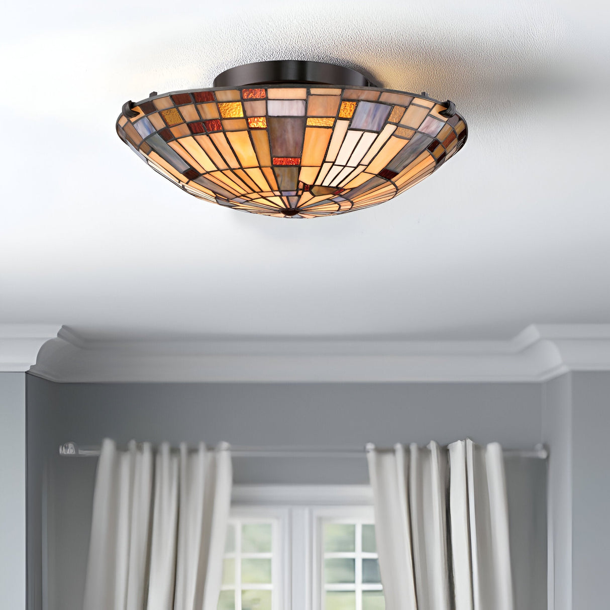 Inglenook 2 Light Flush- Vintage Bronze