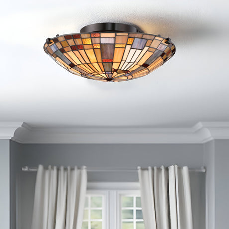 Inglenook 2 Light Flush- Vintage Bronze