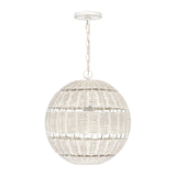 Lindendale 1 Light Outdoor Pendant - Antique White