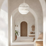 Lindendale 1 Light Outdoor Pendant - Antique White