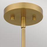Mejia 1 Light Glass Pendant - White/Gold