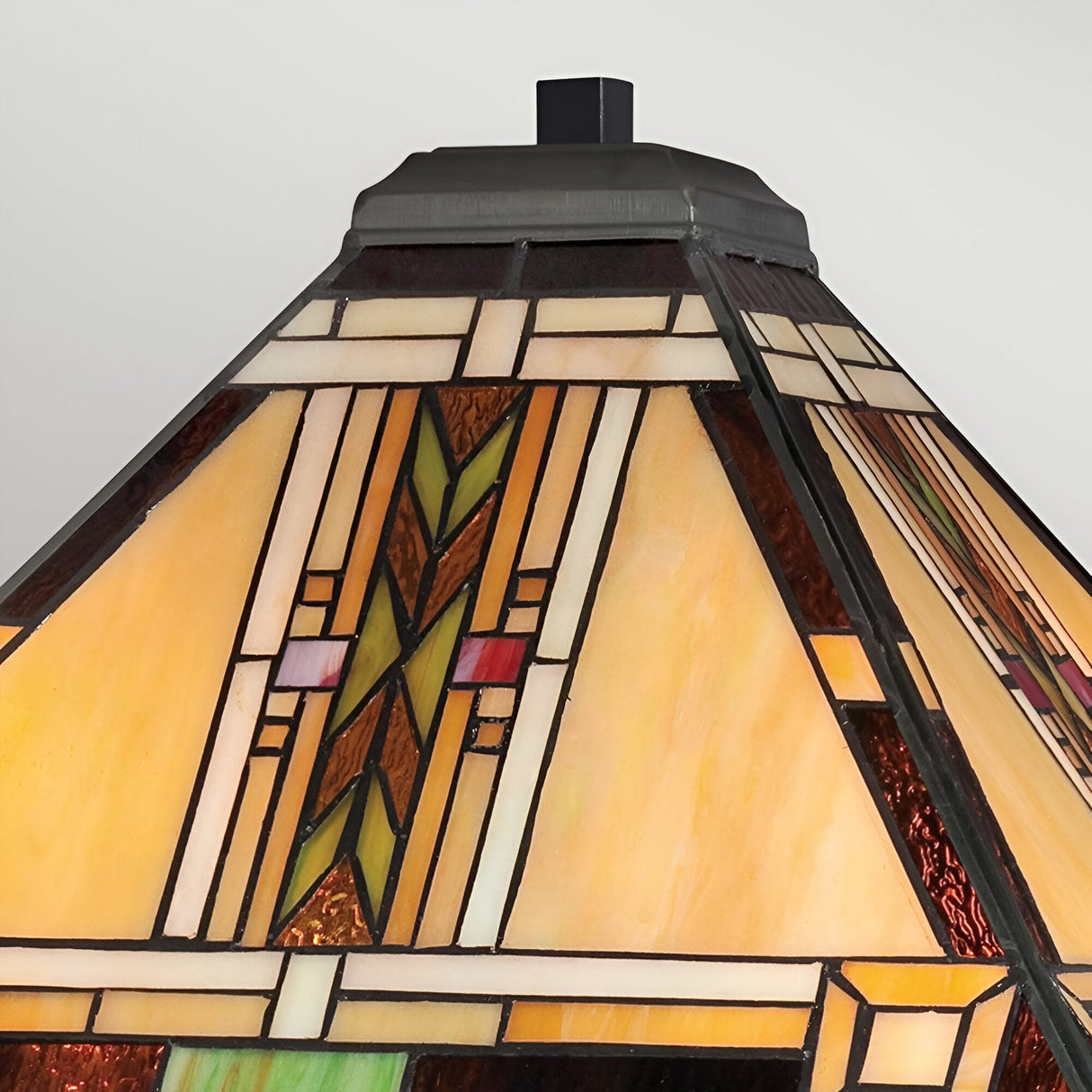 Navajo 2 Light Tiffany Styletable Lamp - Vintage Bronze