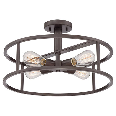 New Harbor 4 Light Semi - Western Bronze