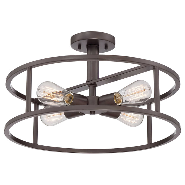 New Harbor 4 Light Semi - Western Bronze