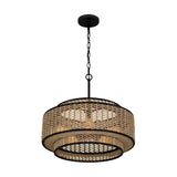 Teton 5 Light Pendant - Light Brown