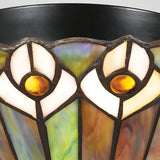 Watkins 2 Light Tiffany Style Flush - Vintage Bronze