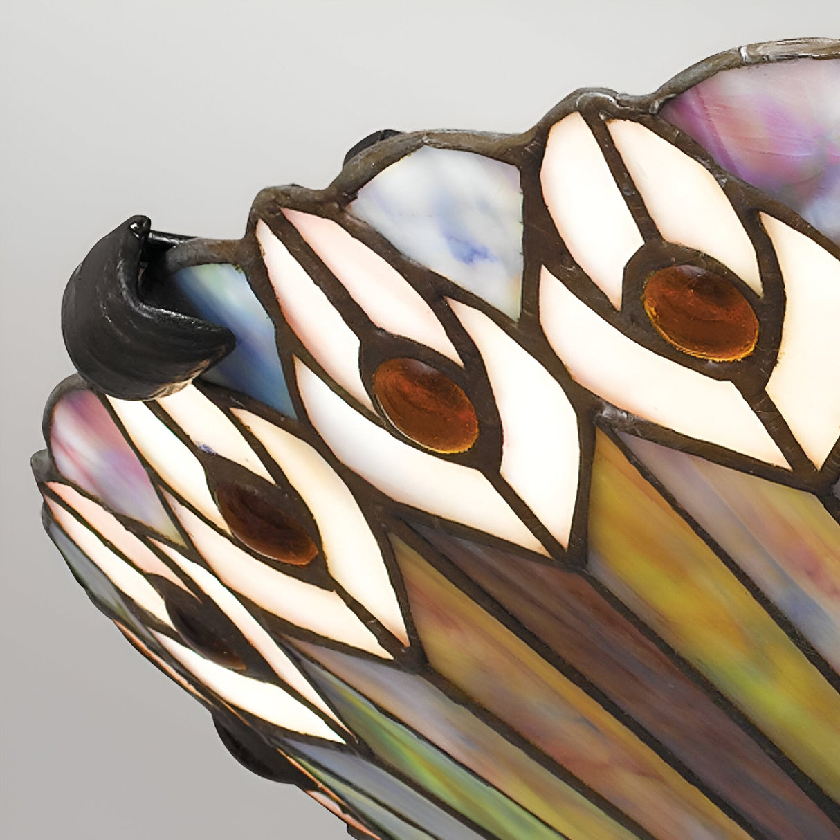 Watkins 2 Light Tiffany Style Flush - Vintage Bronze