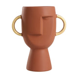Radisson Ceramic Vase - Terracotta & Gold
