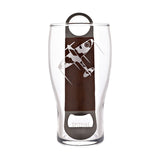 Spitfire Etched Pint Beer Glass with Bottle Opener Set - Clear