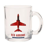 Red Arrows Aircraft Print Glass Mug 10oz - Clear