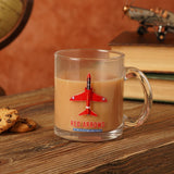 Red Arrows Aircraft Print Glass Mug 10oz - Clear