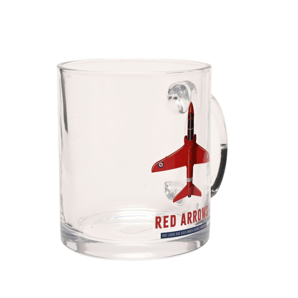 Red Arrows Aircraft Print Glass Mug 10oz - Clear