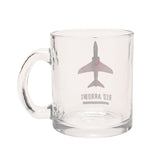 Red Arrows Aircraft Print Glass Mug 10oz - Clear