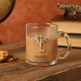 Mosquito Camouflage Aircraft Print Glass Mug 10oz - Clear