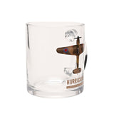 Hurricane Camouflage Aircraft Print Glass Mug 10oz - Clear