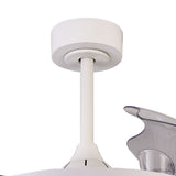 Rafaga RGB CCT Dimmable LED Ceiling Retractable Fan Light With Remote Control - White