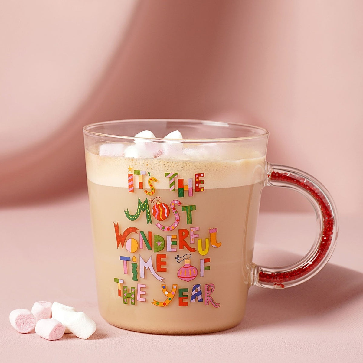 It's The Most Wonderful Time of The Year Christmas Glass Mug