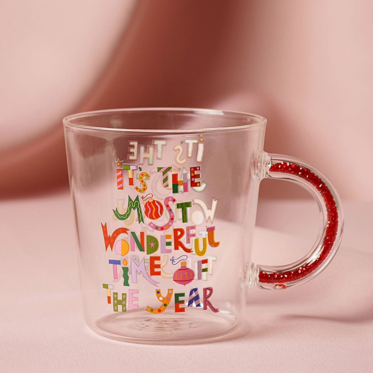 It's The Most Wonderful Time of The Year Christmas Glass Mug